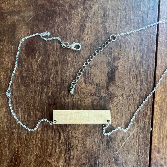 Wooden mountain necklace 20” - Picture 3 of 3